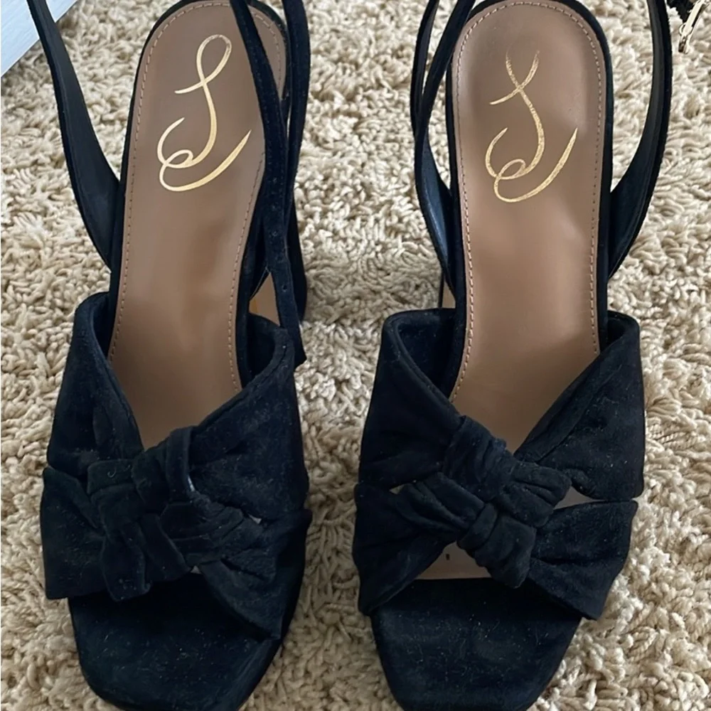 Sam Edelman Black Suede Heels